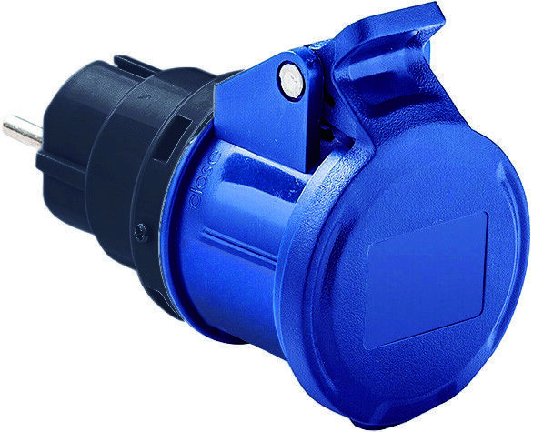 Rosi adattatore industriale 1868 spina schuko 2p+t 16a presa 2p+t 16a 230v - ip2