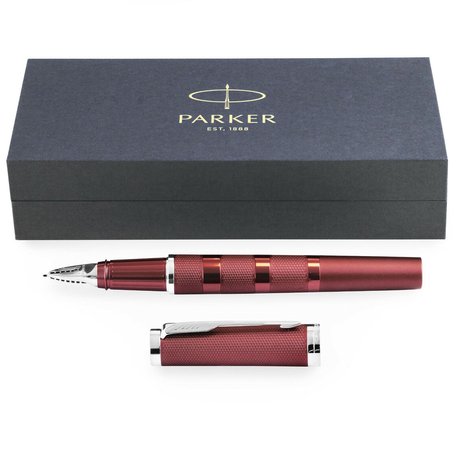 Parker Ingenuity 5th Technology Penna - Pennino Medio - Deep Rosso Barile -