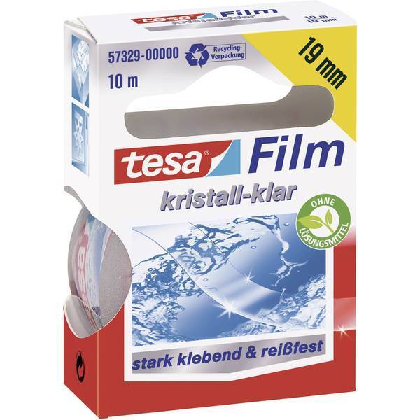 Tesafilm nastro adesivo cristallino l x p 10 m 19 mm 57329 contenuto 1 rotolo