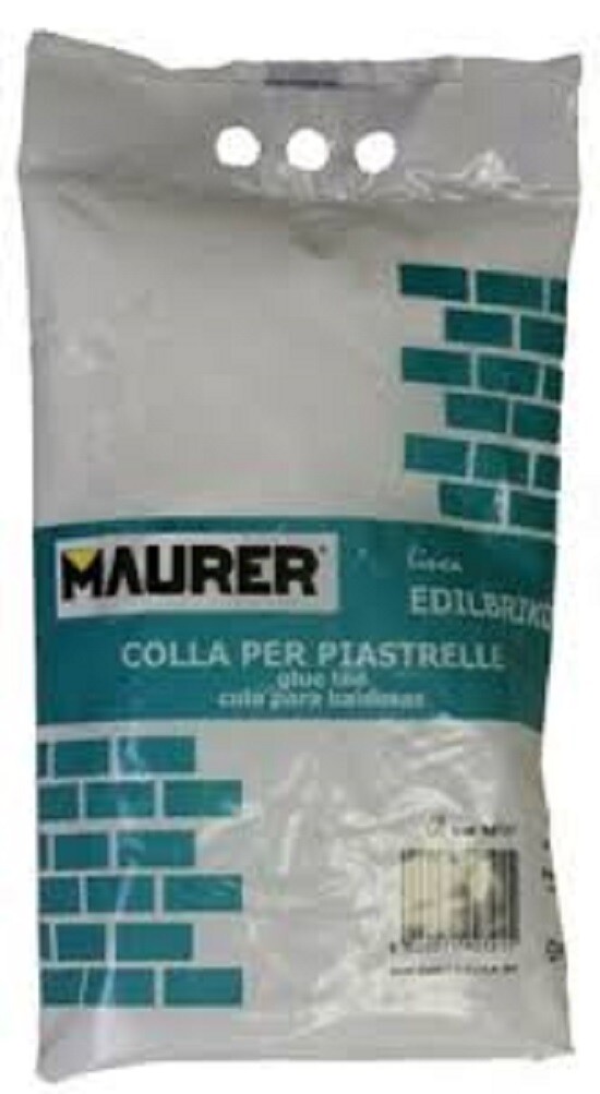 COLLA PER PIASTRELLE 5 KG PER USO INTERNO ED ESTERNO IDEALE PER CERAMICHE