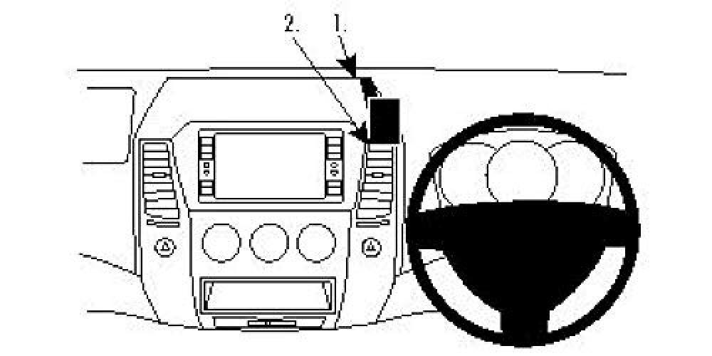 Brodit ProClip 654478 Center Mount per Mitsubishi Challenger 10   14