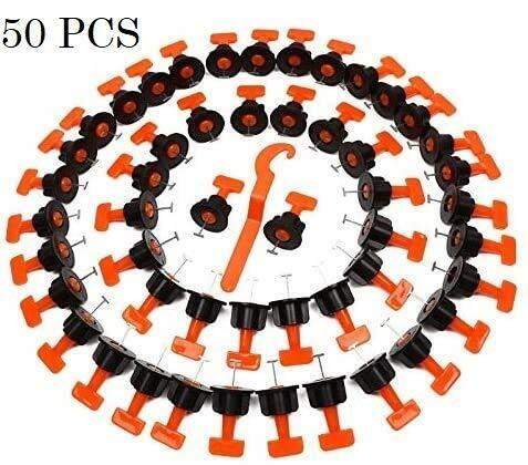 TOPWAY Tile Leveling System 50pcs Pack Reusable Tile Levelers Spacers for (l2i)