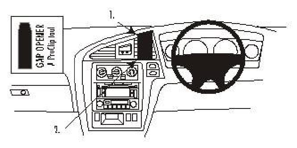 Brodit ProClip 652959 Center Mount per Nissan Pathfinder 01   04