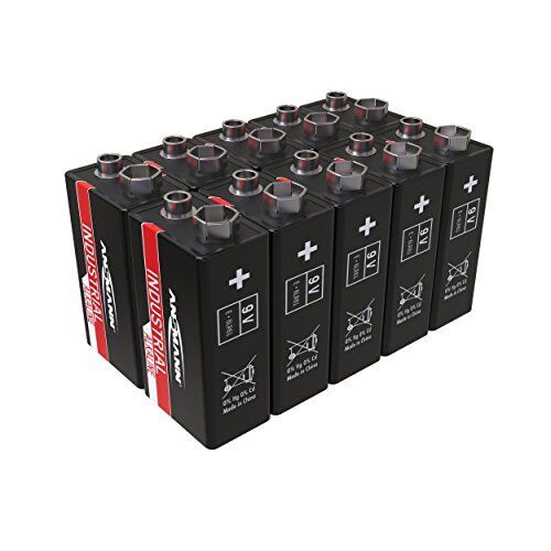 ANSMANN   Batteria Alkaline Industriale 9V Block   Cella Alkaline Industriale a