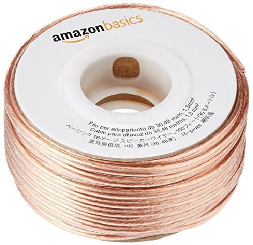 Amazon Basics 16 gauge Speaker Wire   100 Feet