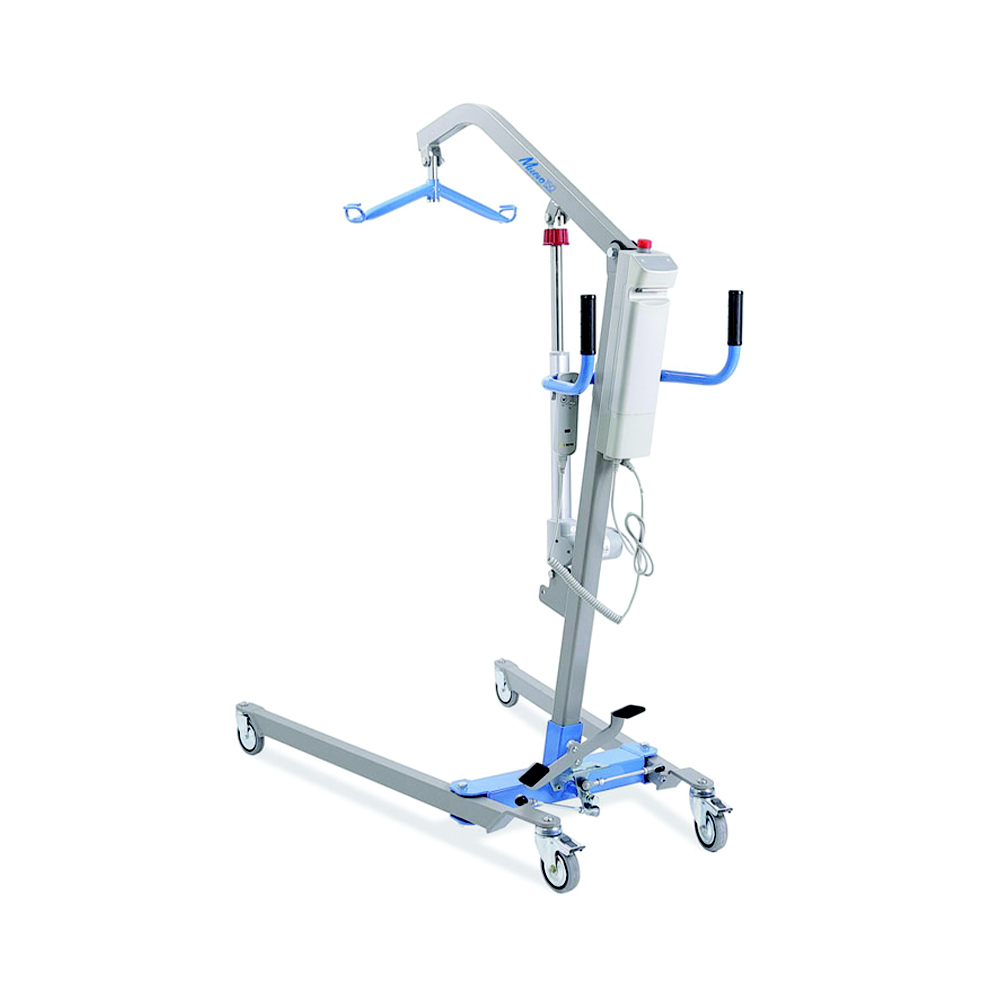 Sollevamalati elettrico Muevo con pedale + imbrago portata 150kg Grigio Mopedia