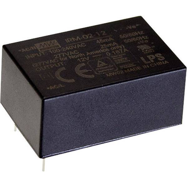 1713966 mean well irm 02-3.3s alimentatore da circuito stampato ac / dc 3.3 v/dc