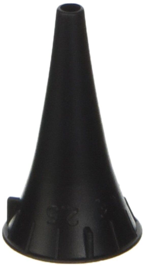 GIMA 31508 Speculum Auricolari Monouso -Welch Allyn, Ø 2,5 mm, Neri, Confezione