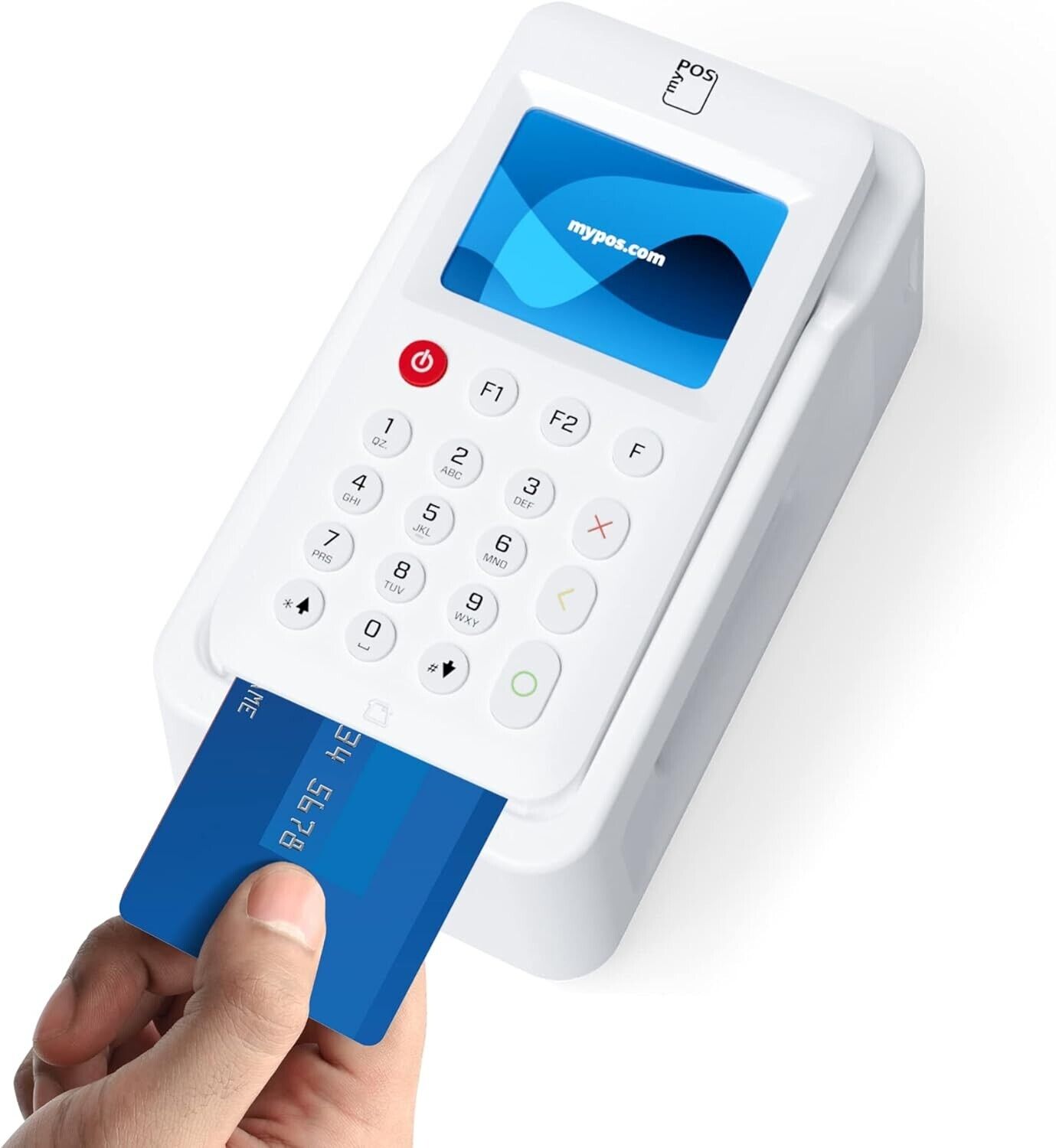 myPOS Go Combo | Lettore di Carte Autonomo con Dock di Ricarica e Stampa