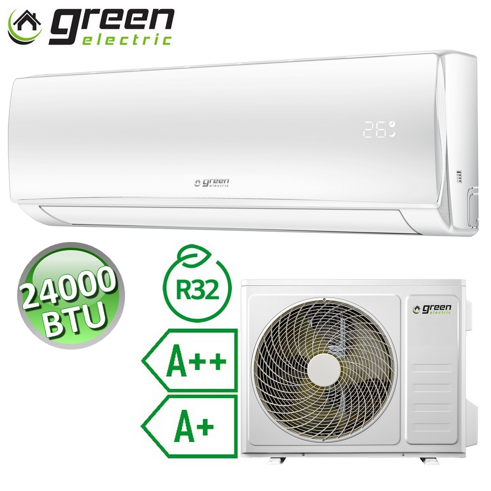 Climatizzatore mono split 7.0 kW 24000 Btu R32 A++/A+ Green Electric EVO
