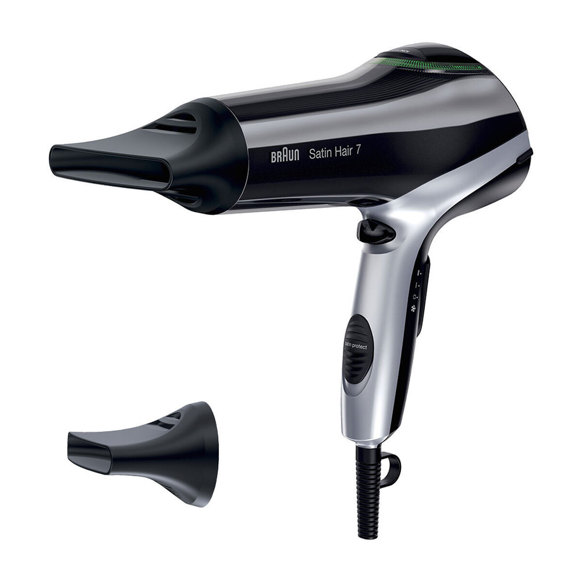 Braun phon  satin hair 7 hd710 agli ioni nero 2200.. 3030050182279