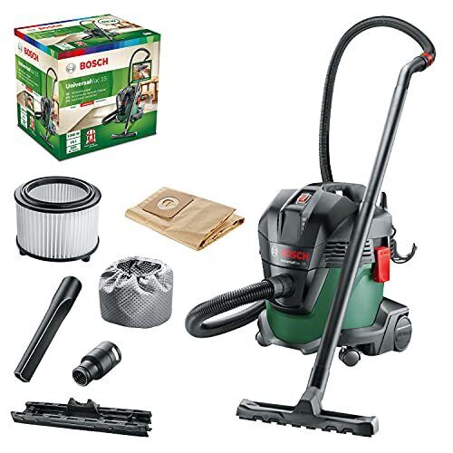 Bosch Home and Garden UniversalVac 15 Aspiratore Compatto, 15/8.5 Litri, 1000 Wa