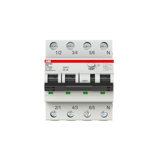 Interruttore magnetotermico differenziale ABB DS203NC C25 AC30 - 2CSR256040R1254