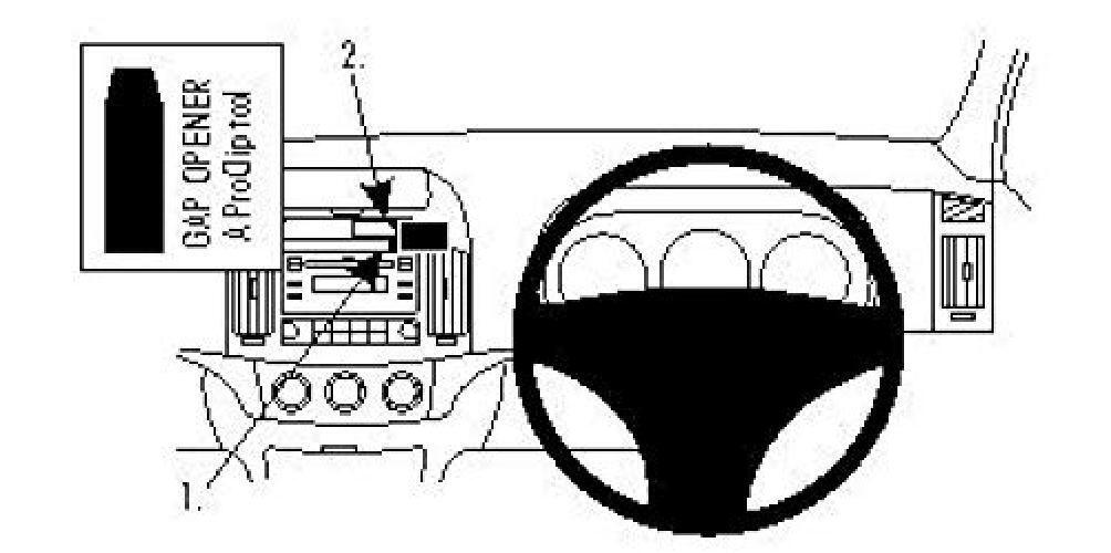 Brodit ProClip 654187 Center Mount per Hyundai Elantra 07   11