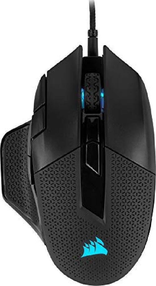 Corsair Nightsword RGB, Regolabile FPS/MOBA Mouse Gaming Ottico (18000 DPI Ottic