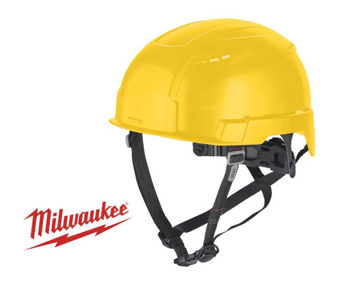 Elmetto Casco di Sicurezza Milwaukee BOLT 200 Ventilato Giallo 4932478918