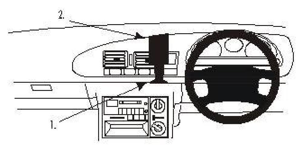 Brodit ProClip 652741 Center Mount per Holden Calais 95   97