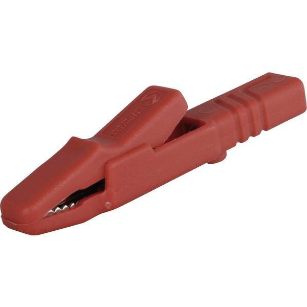 Sks hirschmann ak 2 s morsetto a coccodrillo rosso campo di serraggio max 9.5