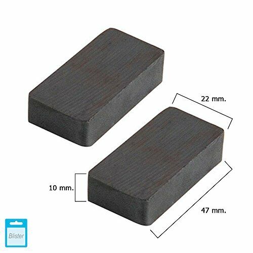 Wolf Pack 5411130 ferrite-Magnet, rettangolare, 45 x 20 x 8 mm, 2 pcs (x4B)