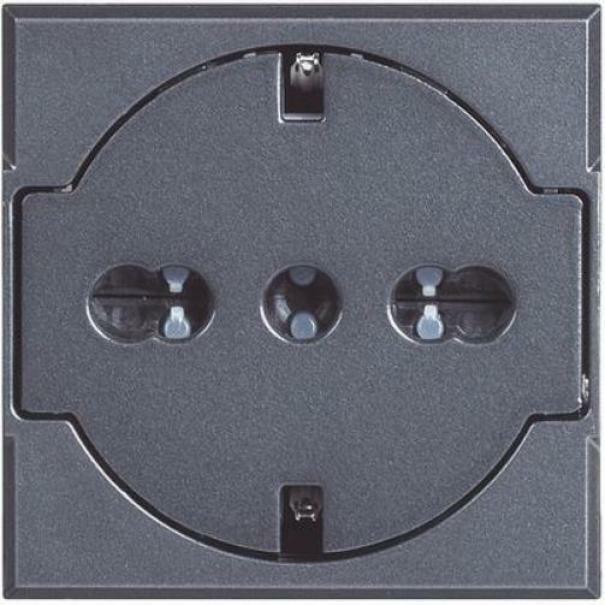 BTICINO AXOLUTE PRESA SCHUKO FLAT STANDARD 2 POLI + TERRA 16A COLORE ANTRACITE H