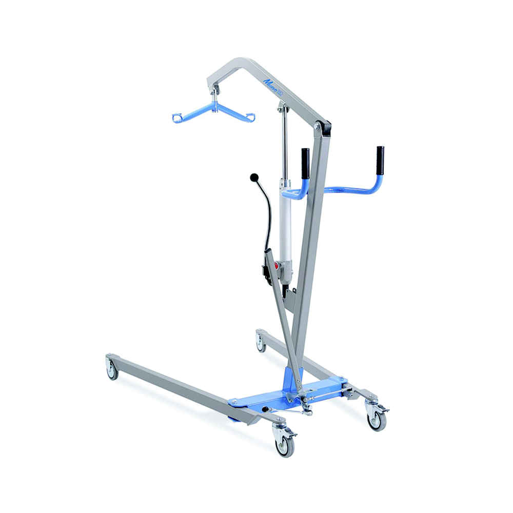 Sollevamalati idraulico Muevo con leva + imbrago portata 180kg Grigio Mopedia