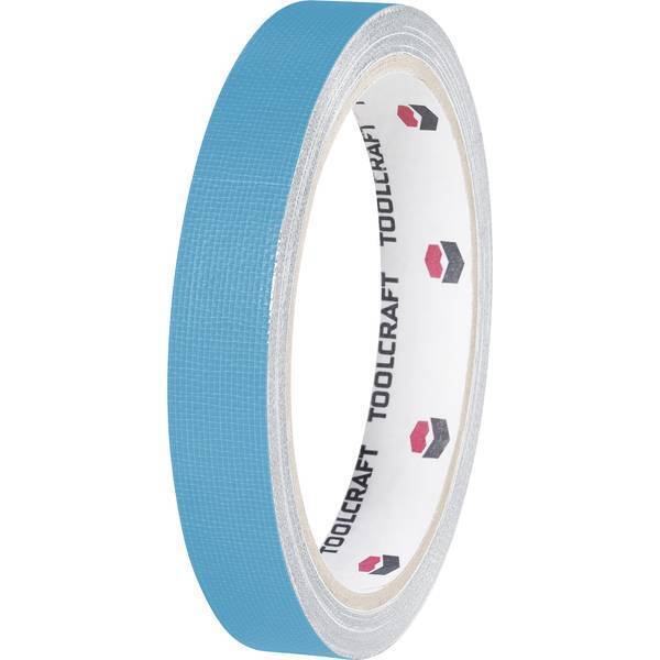 Toolcraft heb19l10bc nastro in tessuto blu l x 10 m 19