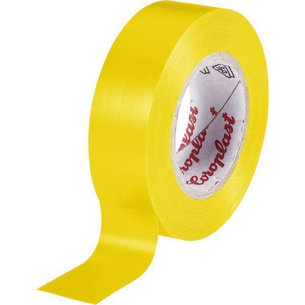 Coroplast 302 nastro isolante giallo l x 10 m 15 mm 1 rotoloi