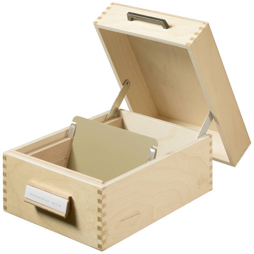 HAN 506 506 Scatola schedario Legno naturale Numero max. di schede: 900 Schede