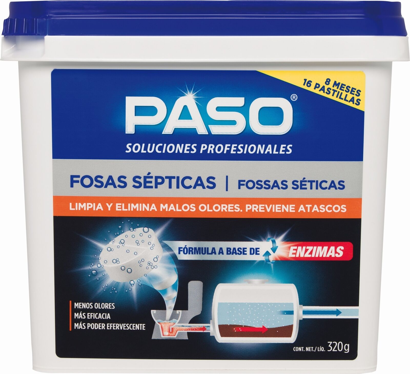 CEYS 705018 Passo Fosas Septicas 16 Pastiglie