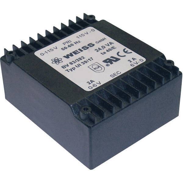 Weiss elektrotechnik 83/287 trasformatore per pcb 2 x 115 v 18 v/ac 24 va