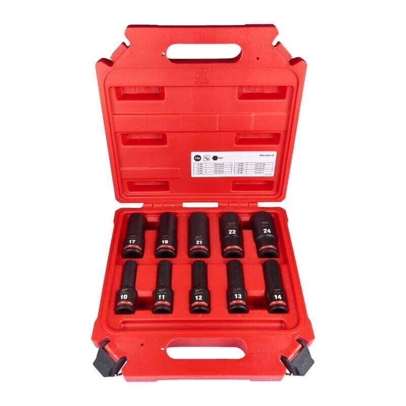 Set bussole a impatto lungo 1/2" (10 pz) - MILWAUKEE 4932480457