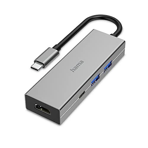 Hama Adattatore Multiporta Usb C, 4 Porte, 2 X Usb A, Usb C, Hdmi