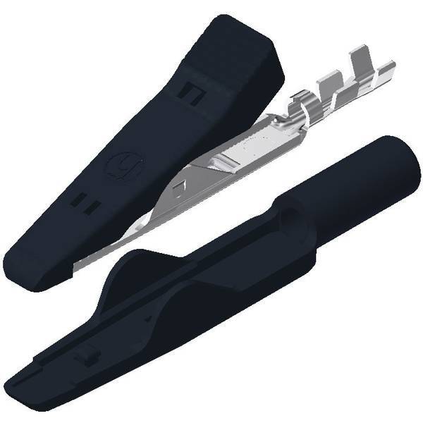 Sks hirschmann ma 1 mini morsetto a clip/coccodrillo nero campo di serraggio