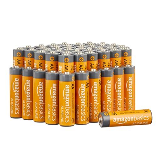 Amazon Basics   Batterie alcaline AA 1.5 Volt, Performance, confezione da 48   l