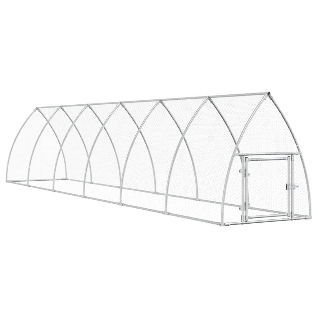 AX Gabbia Pollaio 6x1.05x1.2m Piccoli Animali Galline Polli Recinto Porta 172554