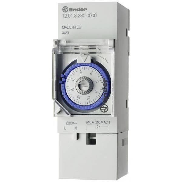 Temporizzatore per guida din tensione di funzionamento 230 v/ac finder
