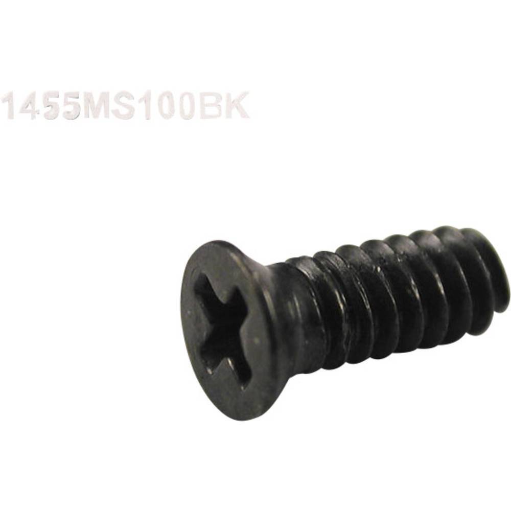 Hammond Electronics 1455MS100BK Vite di ricambio Acciaio Nero 100 pz.