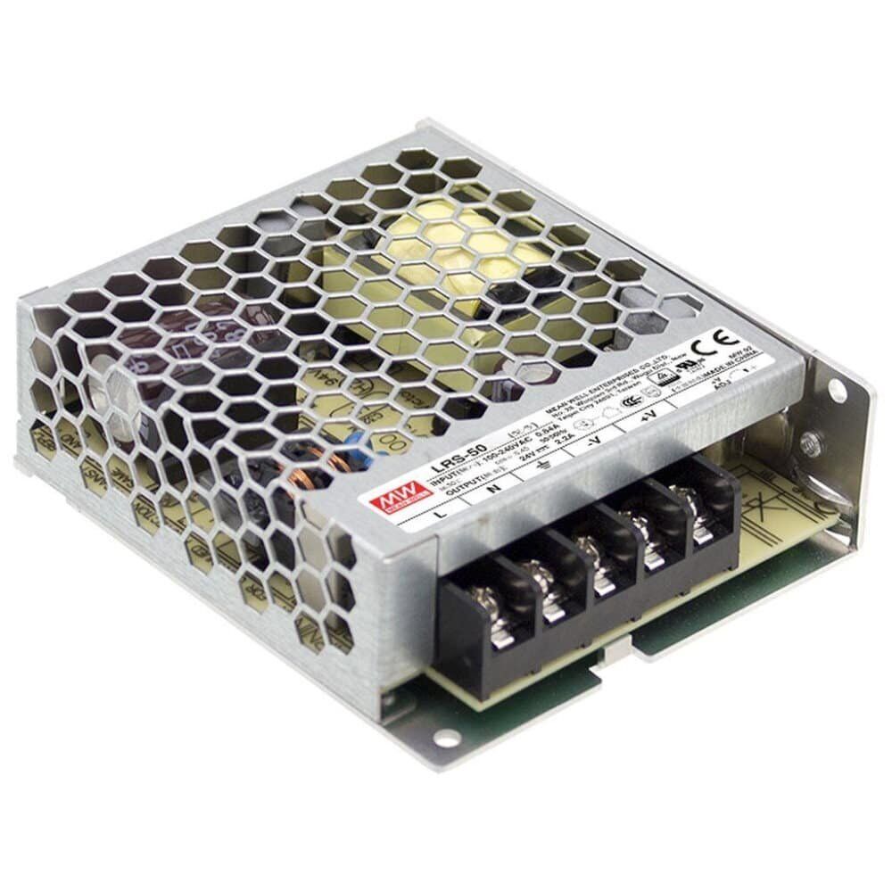 LRS-50-15 - Alimentatore Box Metallo Mean Well - 50W - 15V