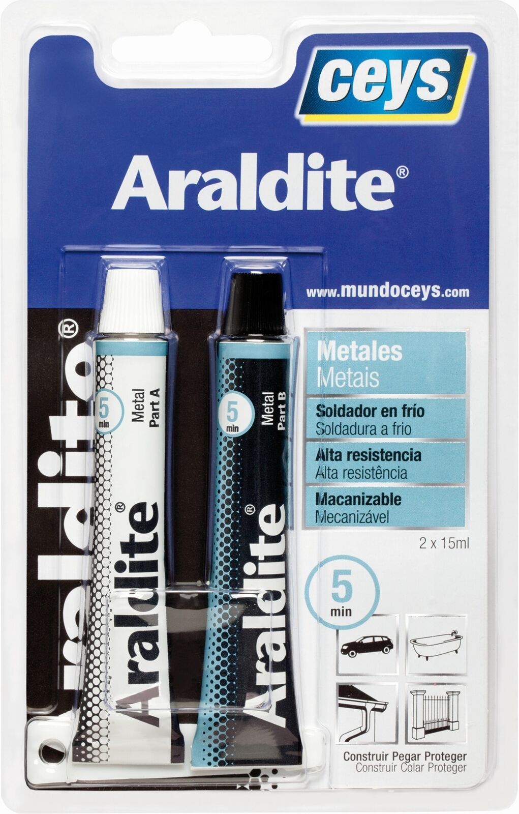 CEYS 510351 Araldit Speciale Metalli 8080 Bl 47G