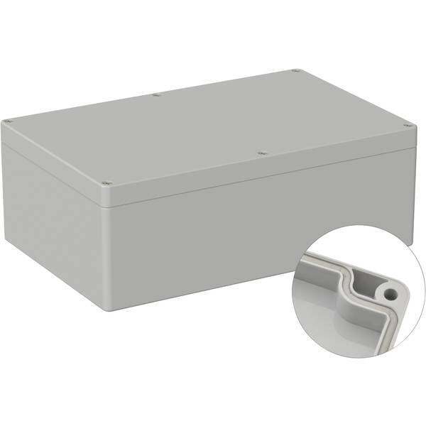 2266385 tru components contenitore universale 250 x 160 90 policarbonato grigio
