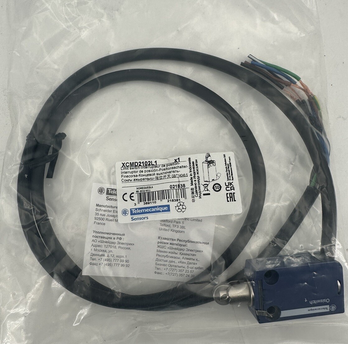 Interruttore Posizione ZCMD21 Telemecanique XCMD2102L1