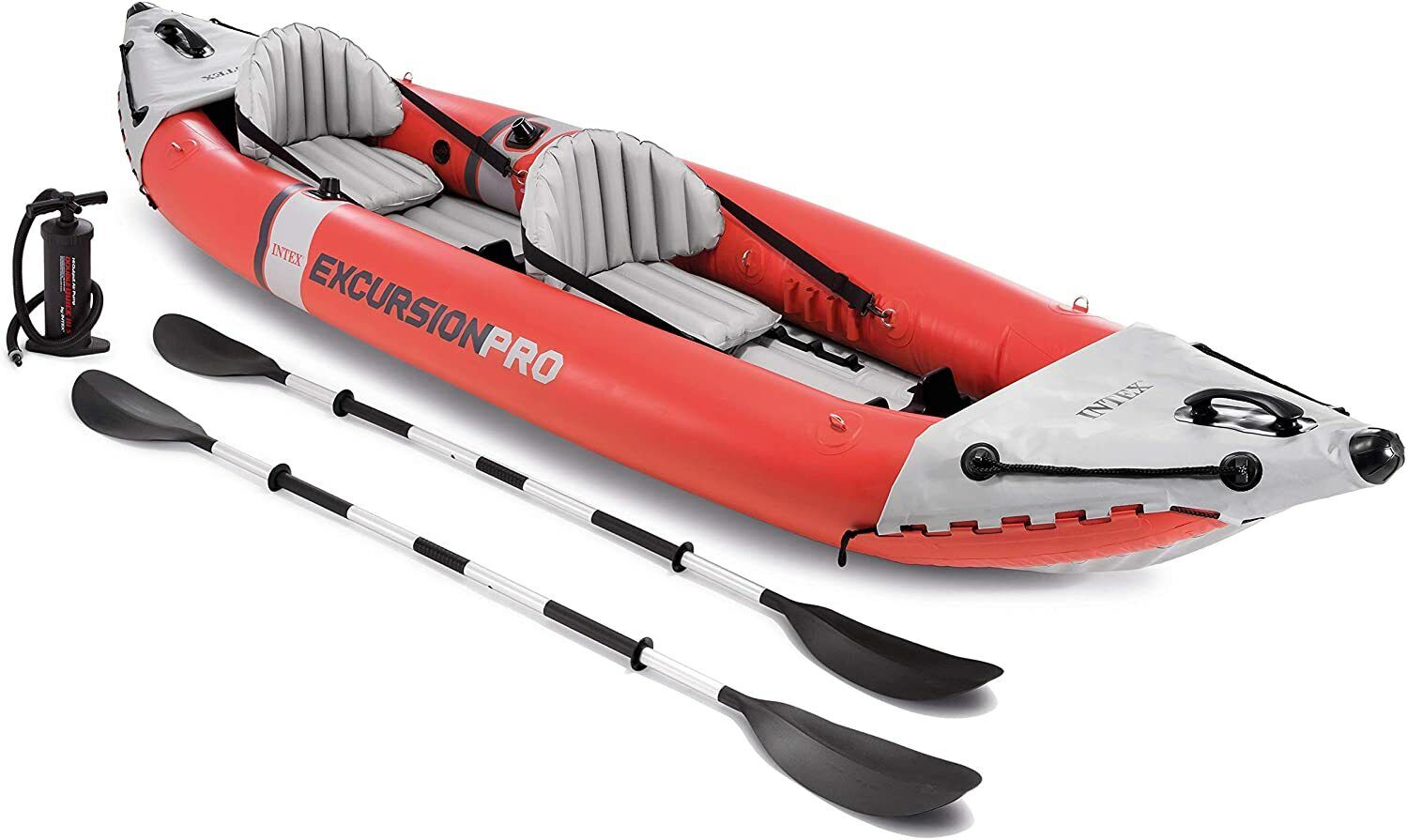 KAYAK CANOA SCAFO GONFIABILE INTEX EXCURSION PRO 2 POSTI PVC+ACCESSORI COMPLETO