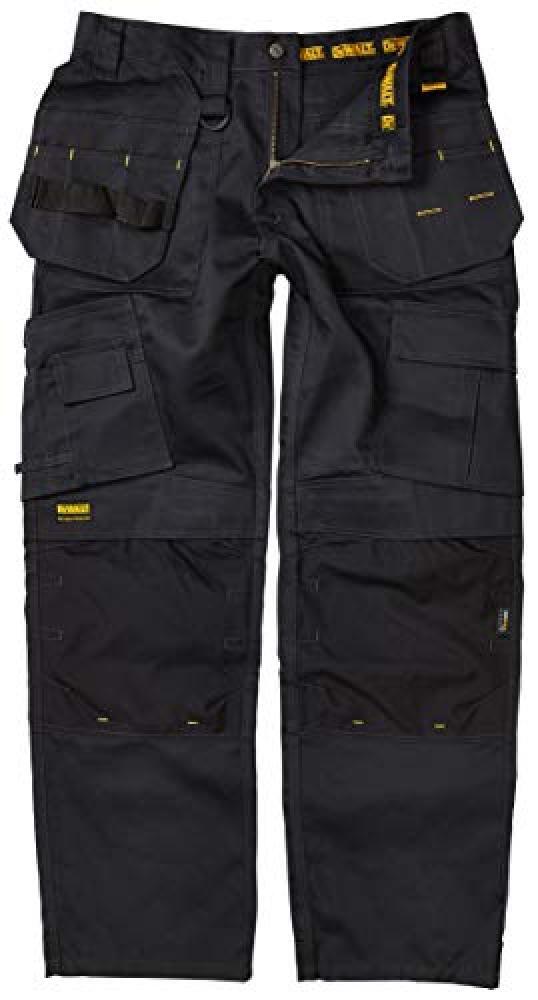 (TG. 36W/33L) pro-tradesman nero ginocchiera fondina pantaloni, vita 36, gamba 3