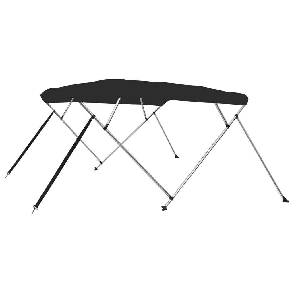 AX Tendalino Bimini Barca Nero Bauletto Baldacchino 2.36x2.28x1.27m Clip + 94812