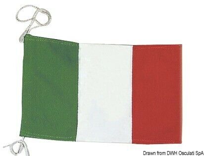 Bandiera di cortesia Italiana in stamina di poliestere (35.453.00)