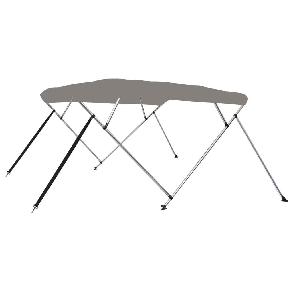 AX Tendalino Bimini 4 Archi Barca Grigio Baldacchino 2.36x2.28x1.27m Clip 94808