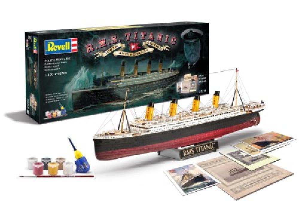 Revell- Control 1/400 Gift Set 100 Years Titanic Special Edit, Colore Grigio, RV