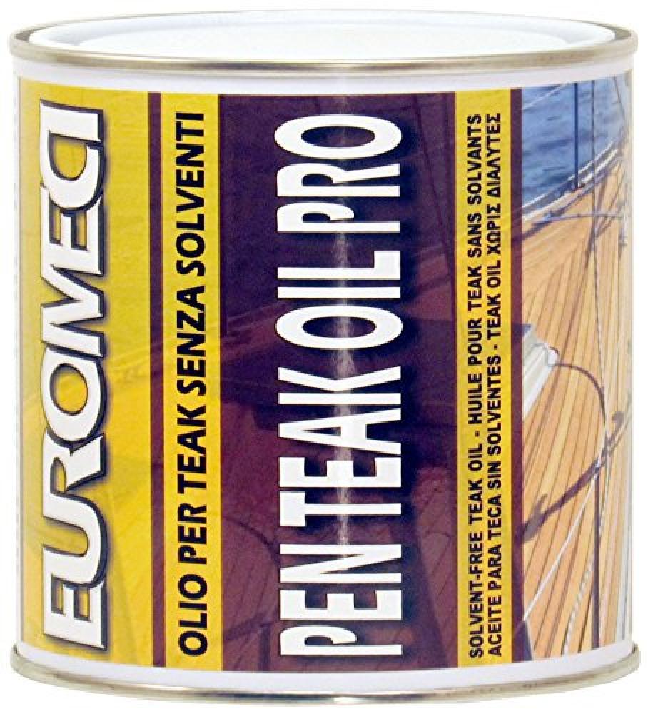 (TG. 750 ml) EUROMECI Pen Teak Oil PRO, Olio per Teak all'Acqua, 750 ml - NUOVO
