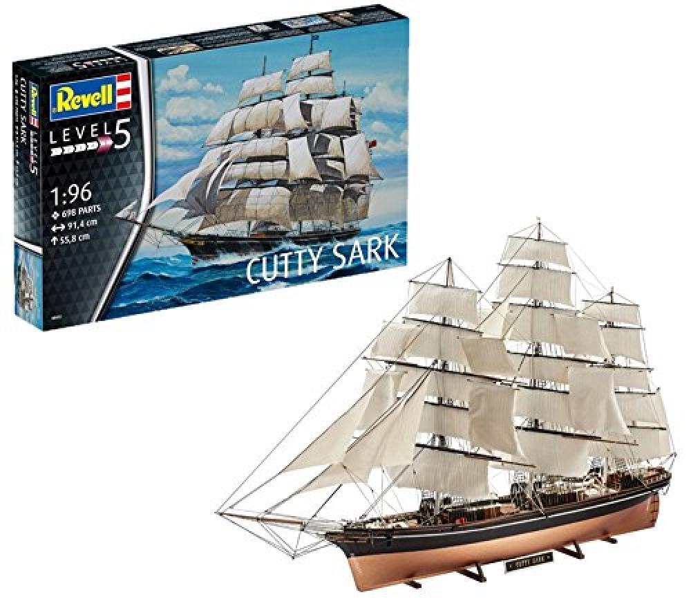 Revell- Cutty Sark Kit di Montaggio Modello Nave a Vela, Multicolore, 05422 - NU