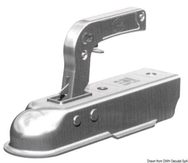 Gancio traino quadro 50 mm max 750 kg - 02.010.76